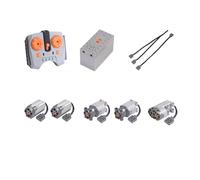 Kit Moteur Technic Compatible avec Lego Technic Télécommande 2.4GHz avec Boîtier d’Alimentation 7.4V Moteurs 9V Servo L et M pour Véhicules et Robots