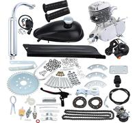 Kit moteur vélo, 2 temps, à monter soi-même, 50cc argent