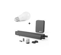 Kit motorisation connectée à vérins pour portail à battants Teha Connect et son ampoule connectée