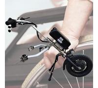 Kit motorisation Fauteuil Roulant de conversion pour handbike électrique, dispositif de traction pour accessoire pour handbike électrique 500 W avec amortisseur, batterie lithium 48 V 17 Ah,