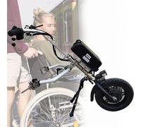 Kit motorisation Fauteuil Roulant de conversion pour handbike électrique, dispositif de traction pour accessoire pour handbike électrique 500 W avec amortisseur, tweeter, batterie 48 V 17 Ah
