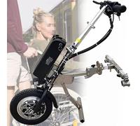 Kit motorisation Fauteuil Roulant de conversion pour handbike électrique, dispositif de traction pour accessoire pour handbike électrique 500 W avec amortisseur, tweeter, batterie 48 V 17 Ah
