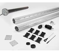 Kit Motorisation Radio 2m60 - Idéal volet roulant type porte de garage - Avec manoeuvre de secours - Ajustable - 40 kg