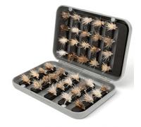 Kit Mouches de Pêche 40 Pièces avec Leurres Artificiels à Épines Triangulaires, Accessoires pour Insectes et Appâts en Bateau Océanique