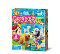 4M Mold & Paint Kit de peinture 3D pour chiots et chiots en plâtre pour garçons et filles à partir de 5 ans