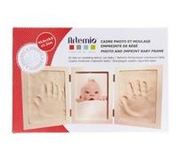 Kit moulage empreinte de bébé + cadre photo 43,5x19,5 cm - artémio Blanc G
