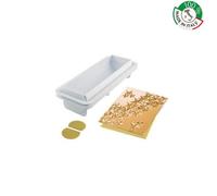 Kit moule à bûche 3D - SILIKOMART - Starlight - Bûche 3D - Kit complet - Support en plastique blanc