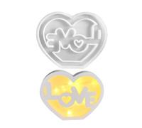 Kit Moule Résine - Moule À Chocolat Maman, Créatif | Accessoire Flexible En Forme De Cœur, Décoration Maison Et Bureau, Projet Artistique Maternité, Atelier Créatif, Idée Cadeau Originale Et Ludiq
