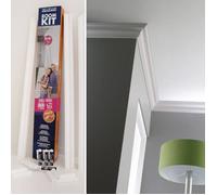 Kit moulure D10 - NMC - Polystyrène - Hauteur 80 mm - Pack de 12 x 2 m - Colle incluse