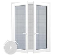 Kit moustiquaire 170 x 180 cm + ruban adhésif 7 m x 0,7 cm - Blanc