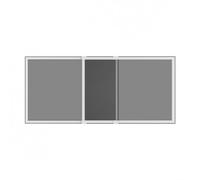 Kit moustiquaire Extensible H 70 cm x L 100 cm alu Blanc sans perçage