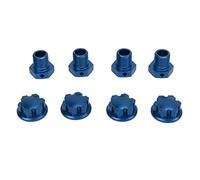 Kit Moyeux de Roue RC 17 mm, Léger et Durable Alliage Aluminium Anodisé CNC avec Adaptateur Haute Résistance pour Voiture Escalade 1/10 RC Entraînement Tout-Terrain Compétition Loisir