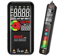 Kit Multimètre Numérique Intelligent et Stylo Détecteur de Tension Grand Écran Couleur Ensemble Testeur Électrique Automatique BSIDE S10 X1 Testeurs de Tension Combinés Kit de Test pour Électricien