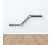 Kit Mural 2, Parcours d'escalade, 195 × 78 cm, Blanc/Gris