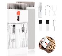 Kit Nettoyage Clavier, 22 en 1 Nettoyeur d'écran Multifonctionnel Electronique Kit Nettoyage PC avec Brosse, pour Tablette, Téléphones, Ordinateur, Écouteurs, MacBook iPhone AirPods Caméra, Blanc