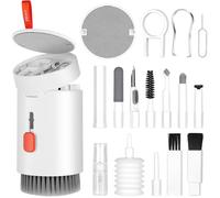 Kit Nettoyage Clavier 22 En 1, Nettoyeur Électronique Multifonction Avec Brosse Pour MacBook, iPhone, AirPods, PC Blanc