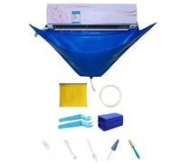 Kit nettoyage climatisation split - MICH - Étanche - 9 pièces - Réutilisable - Facile à nettoyer - Protection murale