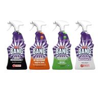 Kit Nettoyage Essentiel Sprays Cillit Bang (Anti-Moisissure, Dégraissant, Anticalcaire, Javel)