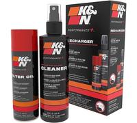 K & N - Kit Nettoyage Filtre Bombe 204Ml Huile + Bouteille 355Ml Nettoyant [3704-0074]