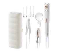 Kit Nettoyage Oreille Avec Caméra - Outil Retrait Cérumen ABS | Nettoyeur Lumineux Hommes Femmes Garçons Filles Maison Camping Voyage Endoscope Auriculaire LED Hygiène