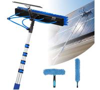 Kit Nettoyage pour Panneaux Solaires-VEVOR-4,6 m-Brosse Télescopique Nettoyage Passage Eau Perche Alliage Alu