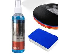 Kit Nettoyage pour Tennis Table,200ML Nettoyant pour Revêtements de Tennis de Table avec Éponge,Kit de Nettoyage en Caoutchouc pour Tennis de Table,Entretien des Raquette de Ping-Pong