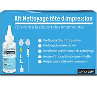 Kit Nettoyage Tête D'Impression, Nettoyants Pour Buses Pour Imprimantes À Jet D'Encre Avec Tête D'Impression ¿ Compatible Avec Brother Canon Epson Hp (100 Ml)[ENC945479]