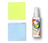 Kit Nettoyant Écran Spray 100ml + 2 Chiffons microfibres Design de Poche Blanc