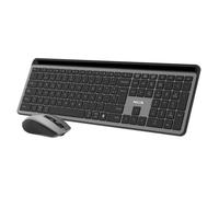 KIT NGS ECLIPSE : KIT CLAVIER ET MOUSE MULTI-MODE SILENCIEUX (2.4GHz, BT1 et BT2) RECHARGEABLE AVEC 12 TOUCHES MULTI-MEDIA. PPP :