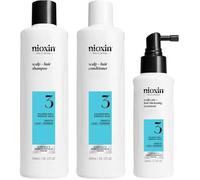 Kit Nioxin Système 3 - Cheveux Colorés - Shampoing, Après-Shampoing, Soin Cuir Chevelu