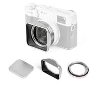 Kit NiSi Magnétique JetMag Pro pour Fuji Série X100 - Filtre NC UV Argent avec Adaptateur 49mm + Pare-Soleil et Bouchon de Protection