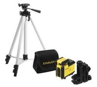 Kit niveau laser 360° rouge CROSS360 avec trépied et sac de transport - STANLEY (Déstockage)