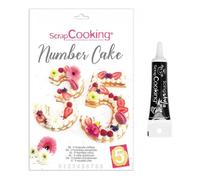 Kit Number Cake 0-8, 9 Gabarits + Stylo Glaçage.
