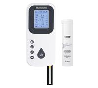 Kit Numérique 7 en 1 pour Tester l'Eau de Piscine pH, Chlore, Brome, Dureté et Alcalinité Enregistrement des Données, Port USB avec Analyseur d'Eau et Bandelettes de Test pour Piscine et Spa