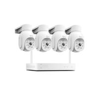 Kit NVR 8CH WiFi 3MP 1536P P2P Surveillance sans Fil | Ensemble audio PTZ de caméra de sécurité CCTV AI extérieure(2T,4 PTZ Cam With NVR)