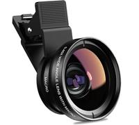 Kit objectif de téléphone pour iPhone 16 15 14 13, objectif Macro 2 en 1 pour Samsung, Grand Angle