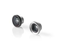 Kit objectif pour appareil photo | Utilisation pour : Smartphone / Tablette | 3-en-1 | Type d'objectif : Fish Eye / Macro / Grand Angle | Vis et bouchon