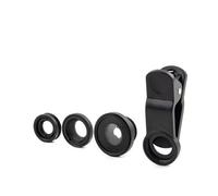 Kikkerland Kit de lentilles pour téléphone US110-A-EU – Lot de 3 – Noir