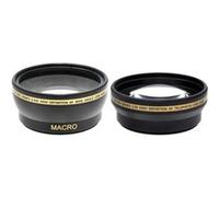 Kit Objectifs 52mm Super Telephoto Convertisseur 2,2x + Grand Angle 0,43x pour DSLR D3200 D3100 D3300 D3000 D5000 D5200 D5300 D5100 Coolpix P7000 P7700 P7100 P7800 OBJECTIF LENS 18-55 55-200 CANON 50M