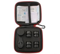 Kit Objectifs Téléphone 10-en-1 avec Clip 17mm - Grand Angle Gros Plan Fisheye Téléobjectif CPL pour Smartphone pour iphone pour samsung - Accessoires Photo Pro