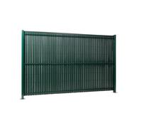 Gardenode Easy Clôture Kit Occultation Lattes PVC pour Panneau Rigide Maille 55 H 1m93 L 2m50 Vert