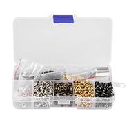 Kit Oeillet et Rondelles de Fixation pour Couture Cuir Vêtements Artisanat avec 3pcs Outils de Travail Manuel Ensemble, Accessoires de Couture(3mm*420pcs)