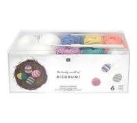 Kit Oeufs de Pâques flashy en crochet Ricorumi Multicolore