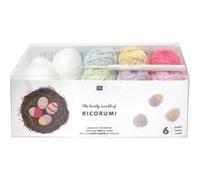 Kit Oeufs de Pâques pastel en crochet Ricorumi Multicolore G
