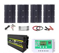 Kit Onduleur Solaire 8000W Contrôleur 50A Panneau 100W Maison | Alimentation secours autonome camping-car, maison. Onde sinusoïdale pure(6000W,12V-110V)