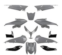 Kit One By Camamoto Carénages en plastique complets pour Yamaha T-Max 500 année 2008-2009-2010-2011 en ABS 13 pièces couleur gris Nardo/gris finance