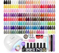 Kit Ongle Gel U V Complet 60 Couleurs Kit Vernis Semi Pe Ent Avec 48W Lampe À Ongles U V/Led Base Et Top Coat Kit De Manucu[UV189]