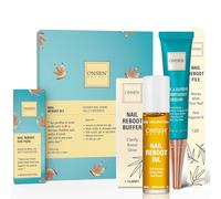 Kit Ongles - Lot de 1 Huile pour Ongles 10ml, Lime à Ongles Professionnelle 120/180 grains, Bloc Polissoir 3 Faces et Sérum Cuticules 15ml - Onsen Secret - Manucure Professionnelle
