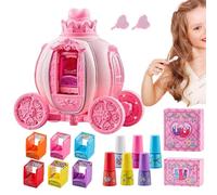 Kit Ongles Pour Fille - ABS 15.5x10x16cm | Set De Vernis À Ongles Pour , Vernis À Base D’eau | Kit Avec Boîte De Rangement | Ķit Manucure Ṕour P̀our Maison, École, Parc Et Ext