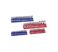 Kit Organisateurs Douilles Magnétiques pour Métrique SAE 4PCS Bleu & Rouge